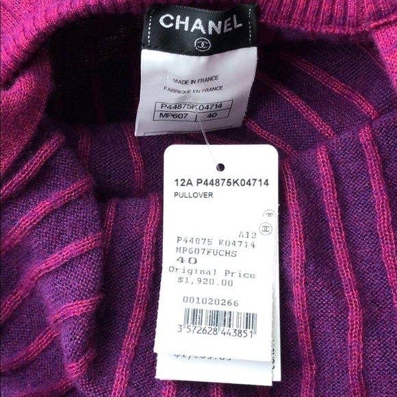 NWT CHANEL Scarf Neck Sweater - Picture 5 of 12